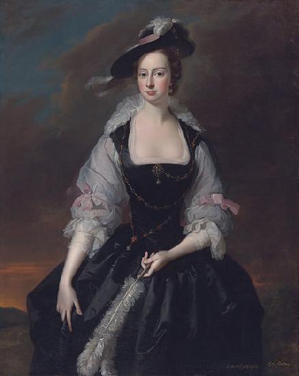 Thomas Hudson wife of William Courtenay oil painting picture